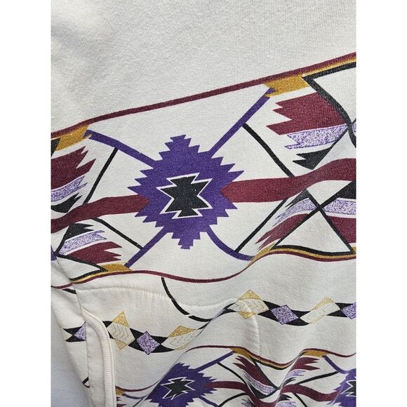 Vintage Aztec Southwest Jumper Large AU Sportswear Front Pockets Retro Rad 90s - Picture 4 of 7